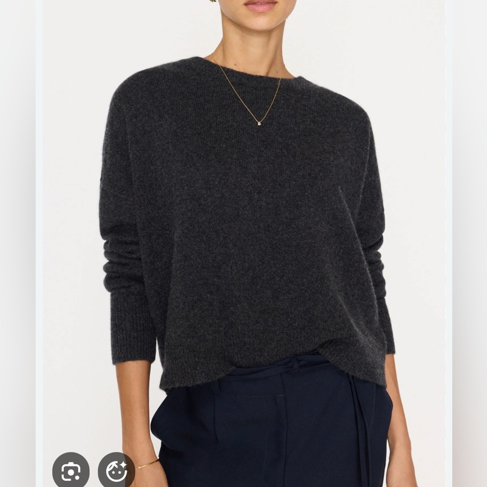 White + Warren 100% Cashmere charcoal   Sweater sz Large